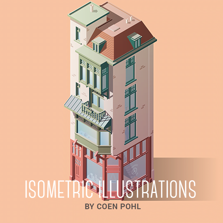 isometric illustrations by coen pohl