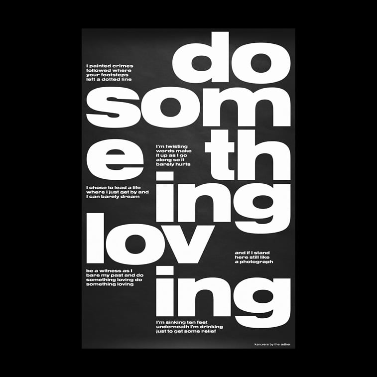simple typography posters